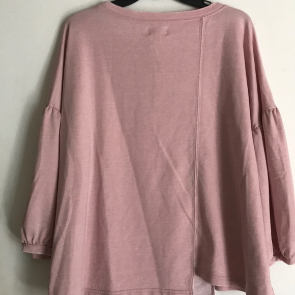 LAST 1 👚3X HP👚NWT Lucky Brand spliced sweatshirt - Picture 5 of 7